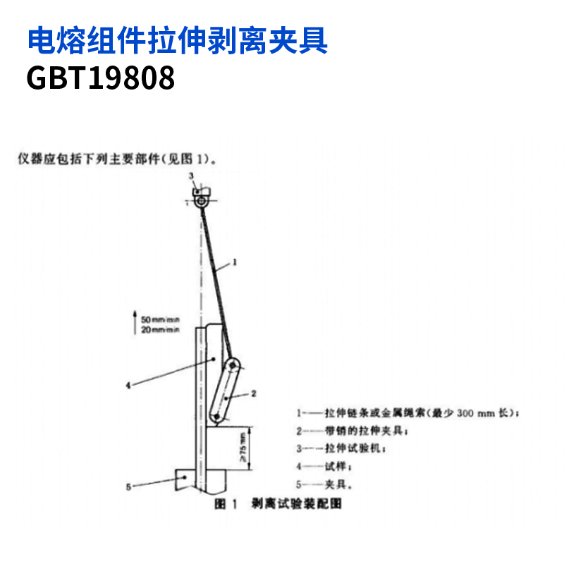 電熔組件拉伸剝離夾具GBT19808